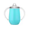 Sippy cup 10oz Kid water bottle Stainless Steel tumbler with Handle Vacuum Insulated Leak Travel cup Baby bottle Mugs BAP FREE Brpjj