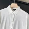 Blusas femininas 2023 outono moda casual camisa de manga comprida chique botão-tipo cor sólida all-match top mujer