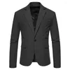 Men's Suits Black Suede Blazer Jacket Men 2023 Brand Slim Fit One Button Suit Wedding Groom Dinner Party Tuxedo Blazers XXL