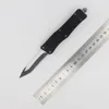 Hoge kwaliteit 7 inch 616 mini automatisch tactisch mes 440C zwart draadtrekken snake blade zink-aluminium legering handvat EDC zakmessen