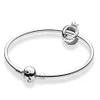 NEW Authentic 925 Sterling Silver Charms BraceletS Fit European Beads Jewelry Bangle Real silver Bracelet for Women2424