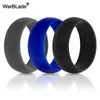 Pierścienie klastra 3PC/SET 8 mm 6-12 Rozmiar FDA FDA Silikon Pierścień Hipoalergiczny CrossFit Elastyczny kamuflaż gumowy palec dla mężczyzn