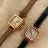 Horloges Eenvoudige Klassieke Vrouwen Kleine Wijzerplaat Vierkant Vintage Horloge Dunne Lederen Band Elegante Vrouwelijke Quartz Casual Gift
