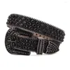 Ceintures Cowgirl Glamour Strass Belt Ajoutez une touche de style Y2K aux tenues occidentales Strass Jeans