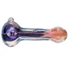 HEADY SPOON Pipe Glass Oil Burner Pipes Dry Herb Tobacco Tube Vackert Färgglad handgjord bubbler Dab Oil Rigs Rökning Tillbehör Partihandel