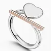 2023 Fashion Love Truck Heart Designer Cluster Rings Jewelry Christmas Day Gift Plated Dainty Sier Chain Designers Women 70878151
