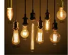 Glödlampor Edison glödlampa e27 40w 60W 220v C35 ST64 T45 BT53 A60 G80 G95 G125 Filament Klättande ljus ampule vintage lampa för dekorerad LED