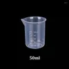 Mätverktyg 20 ml-1000 ml Portabel klar plast Graduerad kopp för bägerbägare vätska mått Jugcup Container Laboratory Accesso