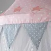 Rede de berço Redação do bebê Mosquito Caminho da cama da líquido Canopy redondo barraca Baldachin Decoração Acessórios para meninas ewtgwr 230407