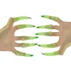 Party Supplies 10st/Lot Halloween Finger Zombie Witch Costume Cosplay Props False Nail Sets Scary Costumes Decoration