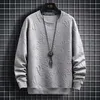 Qnpqyx vårhösten herrtröja koreanska mode streetwear engelska långärmad topp män trend män kläder harajuku pullover hoodie