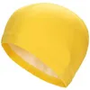 Zwemkappen Mannelijke vrouwelijke volwassenen één maat PU massief waterdichte oorbeveiliging Lange haar Zwembad Cabine Comfortabele hoed Blanco Bathing Cap P230418