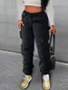 Pantalon féminin Capris lw Pocket Sweatpants de survêtement pochets à crampons Cargo Femmes Stretchy Trendy Casual Colters 231108