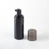 Black Plastic Foam Pump Bottles 100ml 120ml 150ml 200ml BPA Free with transparent-black cover for foaming soap mousse High Quality