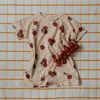 Artırıcılar Bebek Romper Yaz Bebek Erkekler Onesie Sevimli Pamuk Tulum Çocukları Kısa Kollu Bodysuits Doğum Bebek Giysileri Kız Kıyafet Seti 231108