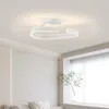 Lustres Moderne LED Lustre De Plafond Éclairage Pour Salon Étude Salle À Manger Chambre Dimmable Maison Blanc Noir Intérieur Déco Lampes