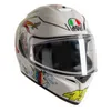 Helmets Moto AGV Full Face Crash Helmet K3 SV-S White Zoo Motorcycle Helmet WN-1LVQ