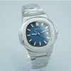 Męskie zegarek Automatyczny ruch Mechanca 40 mm Watch Blue Dial Nautilus 5711 Klasyczne zegarek