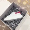 Scarpe da donna alla moda da uomo Sneaker con piattaforma piatta e allacciata Sneaker con cuscino d'aria in vera pelle nera