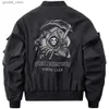Vestes pour hommes Style gothique japonais Harajuku Darkwear Homme Urban Streetwear Skull Y2K Noir Techwear Manteau Moto Bomber Veste pour hommes Q231109