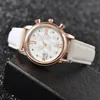 Wristwatches Luxury Crystal Ladies Watches WoMaGe Top Brand Women Quartz Rose Gold Women's Faux Leather Watch Bracelet Clock