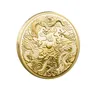 Arts and Crafts Golden Dragon Nafu Commemorative Gold and Silver Coins Double Dragons Playing with Beads
