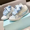 NEUE Casual Lavin Leder Bordstein Designer Schuhe Frauen Außergewöhnliche Casual Sneaker Kalbsleder Gummi Nappa Plateausohle Lanvinlies Trainer