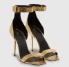 Summer Glamorou Uma Women Sandals Shoes Gold-Cheel Lady Pumps Party Party Party Sandaliath Gladiator With Box EU35-43