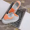 2023 Ny topp Hot Luxury Men Kvinnor Fashion Shoes Lace-Up Flat Platform Designer Sneaker Black äkta läder Luftkudde Sneake