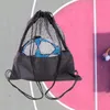 Utomhuspåsar basket axelväska tote dragkammare ryggsäck sportboll bär för maraton yoga resande fotbollsdans
