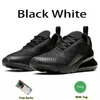 2023 Designer Running Shoes 270s Triple Black White Red Women Men Chaussures Bred Var Sann knappt Rose Mens Trainers Outdoor Sport Sneakers 36-45 EUR