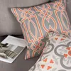 Pillow Wholesale Linen Cover Vintage Red Orange Grey Geometric Home Decorative Case 45x45cm/30x50cm