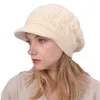 Designerka czapki kablowej Kobiety Reside Hat Pluszowy aksamitne dzianiny Nice Rabbit Ladies ciepłe śnieżne czapkę na głowę akcesoria do włosów
