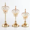 Home Decor Crown Crystal Candle Holders for wedding party decorations