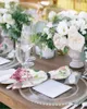 Table Napkin 4pcs Watercolor Flower Leaves Square 50cm Party Wedding Decoration Cloth Kitchen Dinner Serving Napkins
