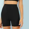 Kvinnors shorts ultratin fitness casual hög midja fashionabla cykel shorts sommar knä botten svart 230408