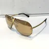 Z0891E Heren Dames Zonnebrillen UV-bescherming Lens 0891 Mode ovale coating Spiegellens Frameloos gekleurd frame Kom met pakket2956