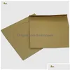 Paper Products 100Pcs/Lot 12.5Cm Square Disc Cd Sleeve 90Gsm Kraft Dvd Bag Er D Packaging Envelopes Type Pack Bags Wedding Party Fav Dhvwx