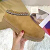 Ug Australia Tazz Tasman Platform Slippers Heren Dames Winter Lie Snowboots Warm Funkette Slie Fashion Classic Ultra Mini Disquette