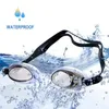 Lunettes Lunettes de natation professionnelles Enfants adultes Réglable Anti-buée Lunettes de natation Bouchon d'oreille étanche Pince-nez Costume Lunettes de plongée P230408