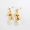 Boucles d'oreilles en argent Sterling S925 pour femmes, perles naturelles, cloche à vent, bijoux de luxe, Design, cadeau de fête pour filles