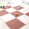 ベビーラグプレイマット24pcs diy eva foam floam mat interlocking puzzleタイル穀物穀物子供ヨガジムエクササイズプレイグラウンド保護231108のためのプレイマット