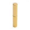 Storage Bottles High Quality Gold Aluminum Lipstick Tube Can Be Poured Inclined Mouth Metal Weighted Shell 8.2mm