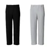 High-quality Men Women Pleated Pants HOMME PLISSE Sweatpants Joggers Drawstring Straight Fashion Casual Summer Ice Silk Trousers259V