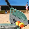 Теннисные ракетки Теннисная ракетка Raquete Beach Tenis Fibra De Carbono 22 мм с песочной поверхностью 32 Hos Профессиональная ракетка для пляжного тенниса с чехлом Q231109