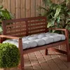 Pillow Greendale Home Fashions Heather Gray 51 X 18 In. Outdoor Reversible Tufted Bench