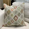 Pillow Home Decorative Case 45x45cm Car Sofa Chair Woven Cover 1 Pc Pack Water Wash Check-shape