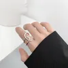 Bagues de cluster Dieerlan Design original Charme Bow pour femmes Personnalité de mariage Open Finger Bijoux féminins