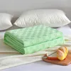 Battaniyeler Yatakta Yatak Yatak Kapağı Kapak Yaz Serin Battaniye Yatak Ekose Açık Yorgan Hafif ve Sıcak W0408