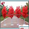 Flores decorativas grinaldas fontes de festa festiva casa jardim decoração de casamento 5 pés de altura slik artificial flor de cerejeira árvore roma otp65